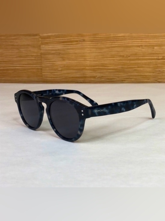 KOMONO Round Tortoiseshell Sunglasses NEW Navy Blue Clement main image 9